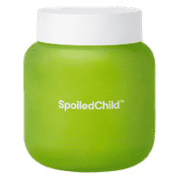 Green jar of SpoiledChild J29 Apple Cider Vinegar plus Probiotics Nutraceuticals gummy supplements.